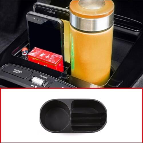 Black Plastic Car Center Console Cup Holder Frame For Mercedes Benz A Class W177 2018-2019 Accessories