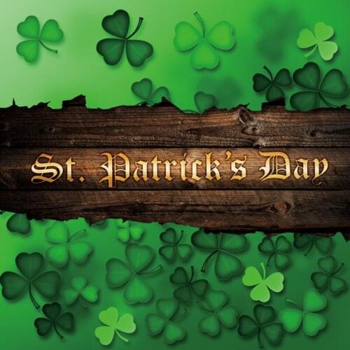 Wooden Board Happy St. Patricks Day Backdrop Clover Background Festival Party Decor Photo Booth Studio Photography Props