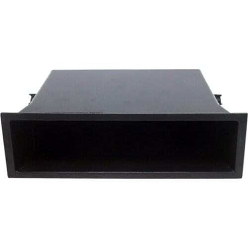 Single Pocket Fascia Din Car Vehicle Radio Cd Storage Box for Car Accessories Universal Install Racing Kit