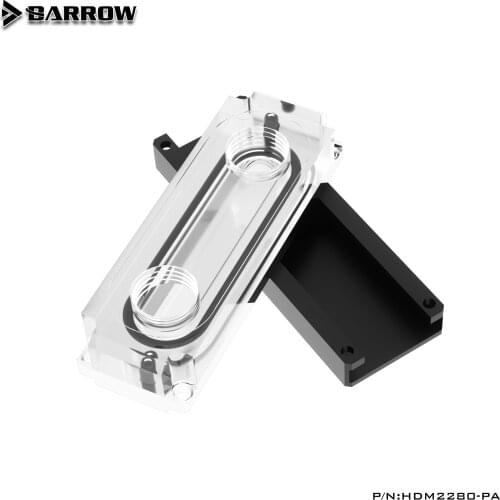 BARROW Water Block use for 2280 \ 22110 PCI-E SSD \ SATA M.2 M2 SSD \ Radiator Block Double side heat dissipation