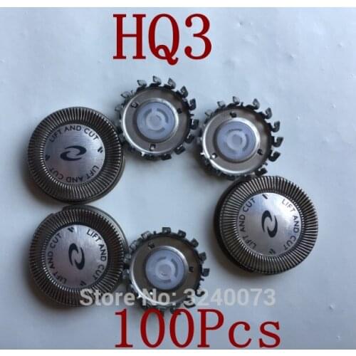 100pcs Replacement Shaver Head HQ3 razor blade for philips HQ56 HQ55 hq54 HQ4 HQ6940 HQ6970 HQ6990 HQ902 HQ904 HQ906 HQ912