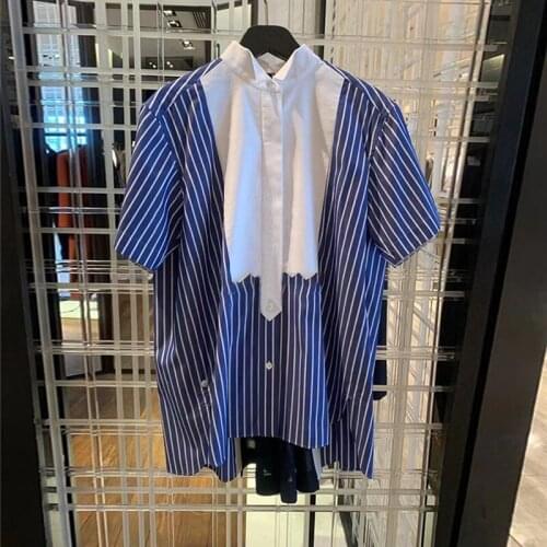 Женские рубашки в полоску Lucky Pocket China At AliExpress