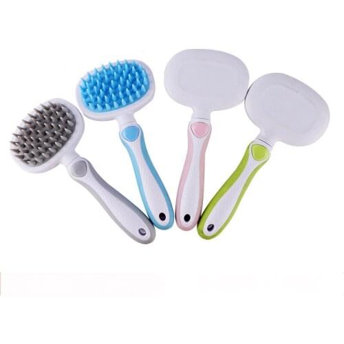 New Multi-color Pet Comb Teddy Comb Pet Cleaning Supplies Pet Brush Soft Tooth Pet Brush Factory Wholesale