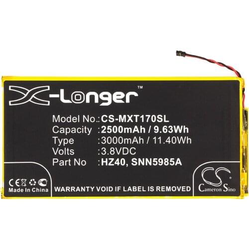 Upgrade ! 3000mAh Battery HZ40 for Motorola Moto Z2 Play, Moto Z2 Play Dual SIM, XT1710-06, XT1710-08, XT1710-09, XT1710-11