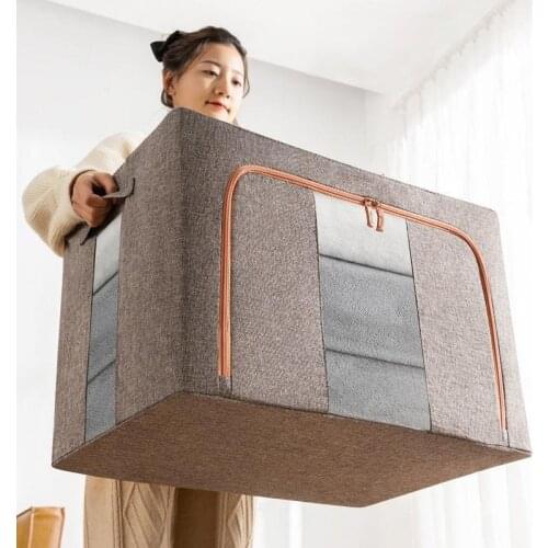 Foldable Clothing Storage Box Large Capacity Clothes Quilt Pillow Storage Box Wardrobe Underwear Organizer Home Organizer