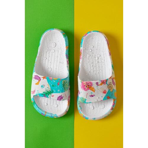New Summer Childrens Slippers For Boy and For Girl Slippers PVC Soft Beach Shoes Kids Casual Flip Flops