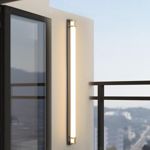 LED Outdoor Wall Light Long Wall Light Modern Waterproof IP65 villa Porch Garden Wall Lamp courtyard exterior Wall Wall sconces