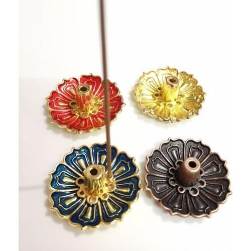 High Quality Incense Holder Incense Burner Plate Rack Buddhism Lotus Censer Coil Buddhist Temples Yoga Studies Incense Burn Line