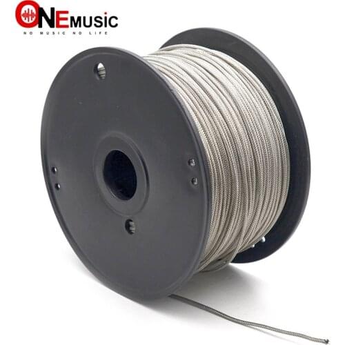 10Meter Metallic Shield Cable Cloth-covered Waxed One Core Braided Shield Vintage-style Pushback Guitar Wire