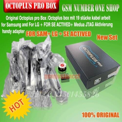 2020 new Octoplus pro Box / OCTOPLUS BOX Activated for LG+Samsung+Medua JTAG Activation +SE Fuction (Packaged with 19pcs cables)