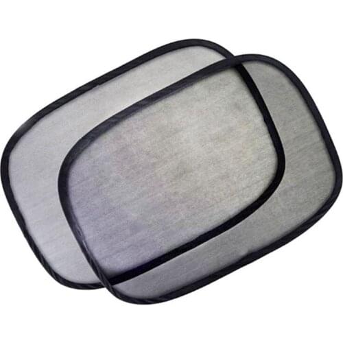 4Pcs Black Side Car Sun Shades Rear Window Sunshades Cover Mesh Visor Shield Screen Interior UV Protection