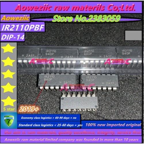 Aoweziic 2019+ 100% new imported original IR2110PBF IR2110P IR2110 DIP-14 bridge driver IC