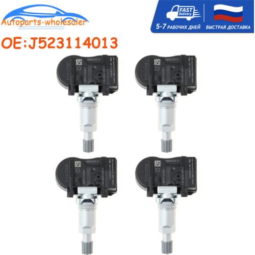 4 PCS Car TPMS Sensor For Chery Tiggo 3 3X Tiggo 2 Tiggo 5/7 for GEELY EC7 / GS / GL GC9 J523114013 TPMS Tire Pressure Sensor