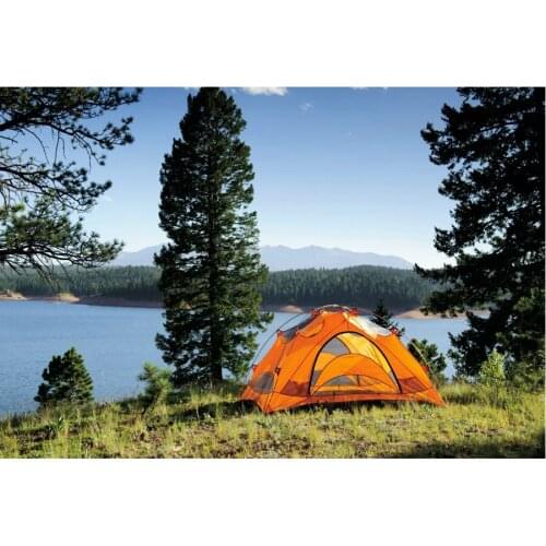 Natural Scenery Backdrop Forest Lake Camping Tent Photography Background Party Decor Newborn Wedding Photo Booth Studio Prop