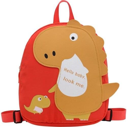 Cartoon childrens dinosaur backpack Cute childrens kindergarten backpacks Small kids school bags Waterproof toddler backpack
