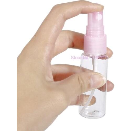 200pcs/lot 20 ml Travel Clear Plastic Perfume Atomizer Small Mini Empty Spray Refillable Bottle