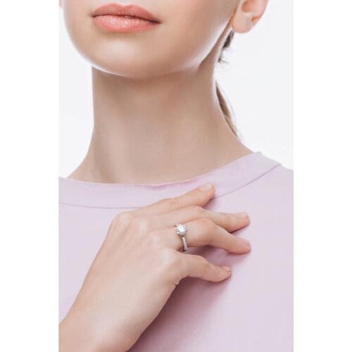 Elika Silver Rings With Cubic Zirkonia For Women