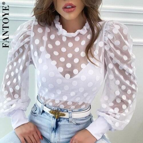 FANTOYE Black And White Blouses