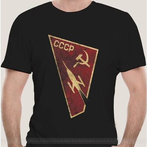 CCCP Russian T-Shirt USSR RUSSIA Retro Cult East Fun GDR Roscosmos cotton tshirt men summer fashion t-shirt euro size