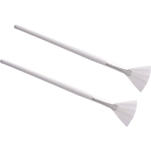 2PCS Mask Brushes Premium Long Wooden Handle Mask Brush for Home Trip Travel