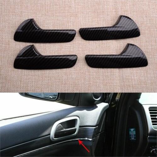 CITALL 1Set Interior Door Handle Decor Frames Covers Trims Fit For Jeep Grand Cherokee 2011 2012 2013-2019 2020 ABS