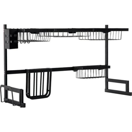 Kitchen Shelf Organizer Over Sink Dish Drying Rack Utensils Holder Bowl Dish Drainer Shelf Kitchen Storage Countertop Organizer