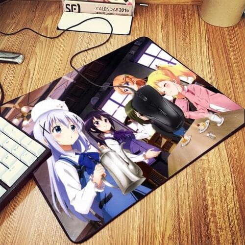 Mairuige for Lolicon Anime Cute Girls Mouse Pad Is The Order A Rabbit Hoto Kokoa Kafuu Chino More Pattern Choice Pc Tablemat