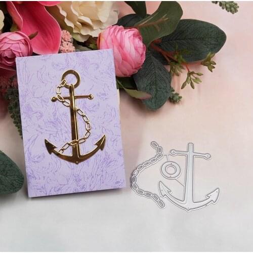 Anchor Metal Cutting Dies Ocean Ship Embossing Stencil For DIY Scrapbooking Photo Album Card Paper Embossing Craft 6.62x6cm