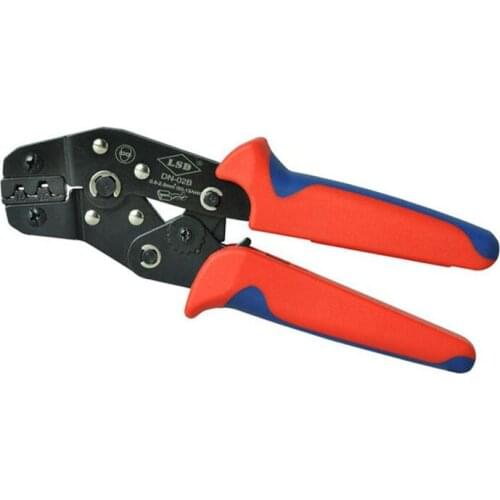 Mini crimperl DN-02B for non insulated terminals 0.5 -2.5mm2 ratchet crimping hand tools for TAB terminals contacts pliers
