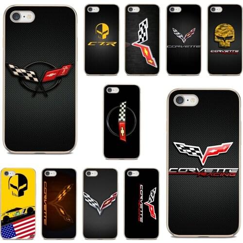 For Xiaomi Redmi 2 S2 3 3S 4 4A 5 5A 5 6 6A 7A 9 9T 9C 9A Pro Pocophone F1 Racing-Car-Corvette-Two-Skull-Flag Soft Skin Case