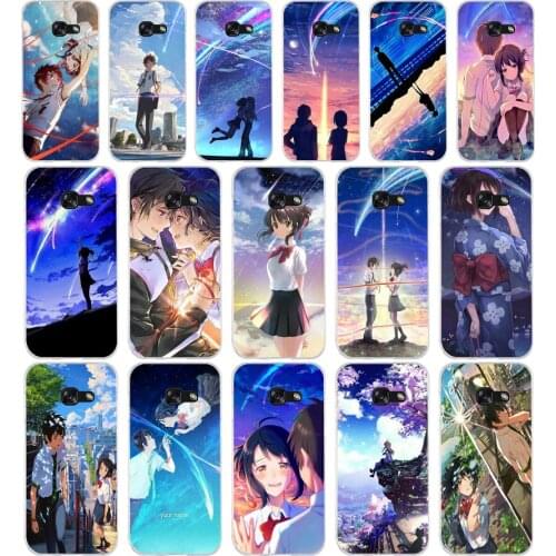 237 Kiminonawa Your Name Japanese anime Soft Silicone Tpu Cover phone Case for Samsung a3 a5 a6 plus a7 a8 a9 star lite s6 7 8 9