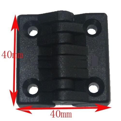 Nylon Closet Cabinet Door Butt Hinge Black 40*40mm hinge for co2 laser engraving and cutting machine