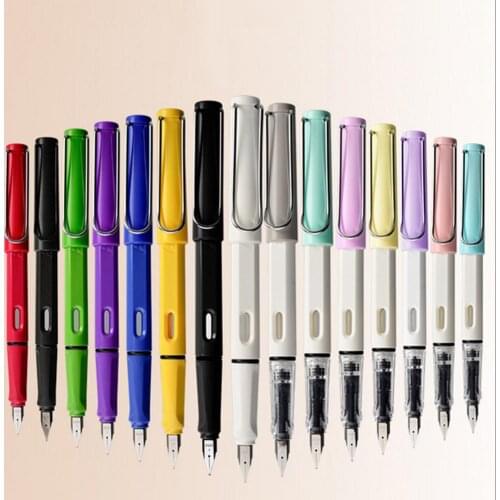High quality Colors Student School office Nib Fountain Pen The best gift ink calligraphy pen stationery supplies