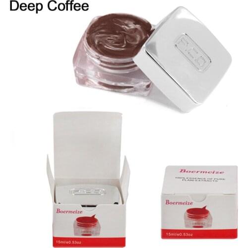 Permanent Makeup Inks Tattoo Pigment Cream Deep Coffee Natural Plant Eyebrow Microblading Beauty for Ink Cup Tattoo Machine Pen