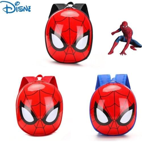 Disney Marvel Spiderman Childrens Backpack Cartoon Anime Eggshell 2-5 Years Old Kindergarten Kids Mini Backpack Birthday Gift