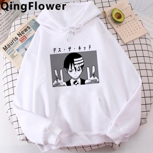 Soul Eater Japanese Anime hoodies men anime printed y2k aesthetic male sweatshirts Ulzzang
