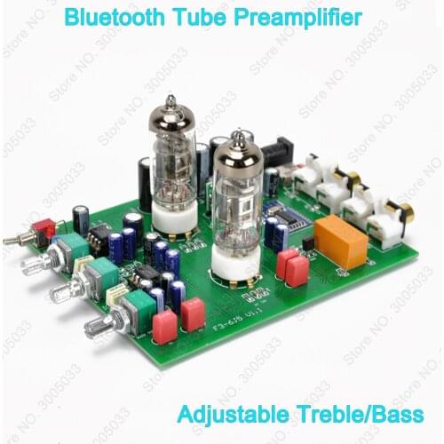 HiFi Tube Preamplifier Bluetooth Wireless Audio Player 3.5mm Headphone Out FLAC APE WAV Wireless Player Mobile Phone Laptop