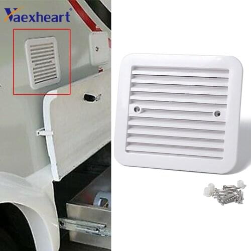 12V Car White Side Air Outlet One-way Dust Ventilation Fan Modification Accessories For RV Camper Motorhome Trailer Boat