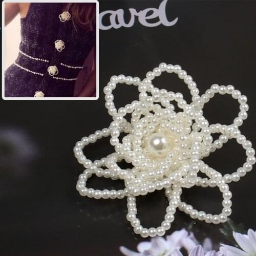 High-quality Fashion Handmade Pearl Buttons DIY Coat Coat High-end Hand-sewn Buttons Clothing Accessories Buttons