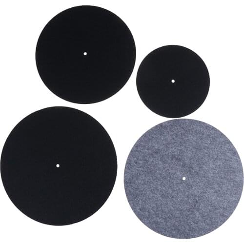 1Pcs Good Quality Felt Turntable Platter Mat LP Slip Mat Audiophile 3mm Thick For LP Vinyl Record 4 Sizes