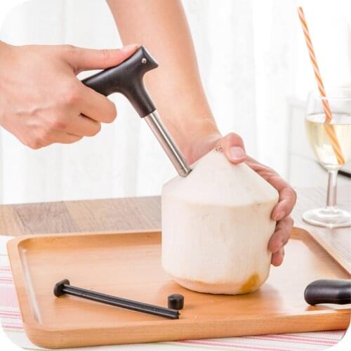 1PC Stainless Steel Coconut Opener Opening Driller Cut Hole Tool Fruit Openers Tools Durable Knife Hole Tool Kitchen Accessaries