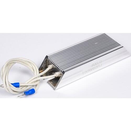 1pc Braking Resistor Aluminum Frequency Converter Shell Resistor Resistance 100/150/200/300/400/500/600/800/1000/1500/2000W