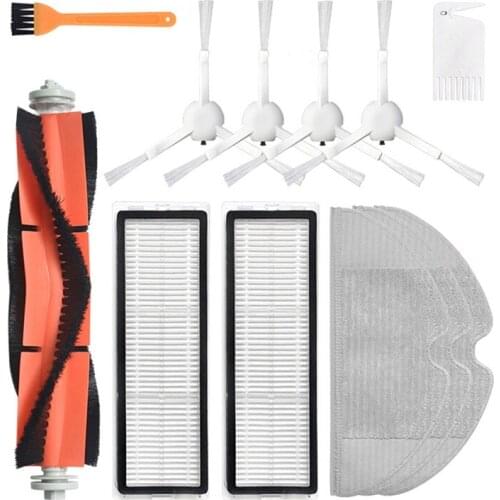 12PCS Hepa Filter Main Brush Mop Cloth Replacement Kits For Xiaomi Mijia 1C 2C / STYTJ01ZHM Robot Vacuum Cleaner Parts