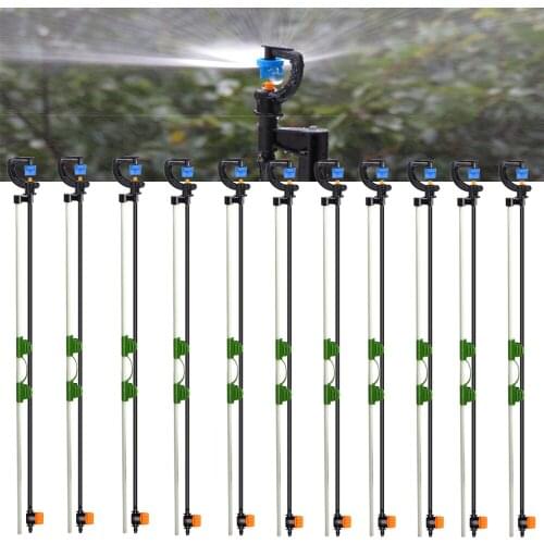 180 Degrees Refraction Mist Nozzle G Type Nozzles With Stakes Connectors Irrigation Spray Micro Garden Watering Patio Cooling