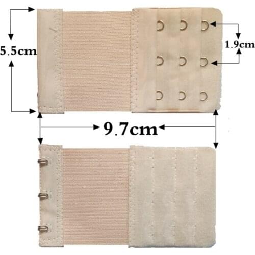 3 Row 3 Hooks Bra Extender Clip Strap Extension Clasp Straps Women Bra Strap Extender Adjustable Buckle Belt wholesale