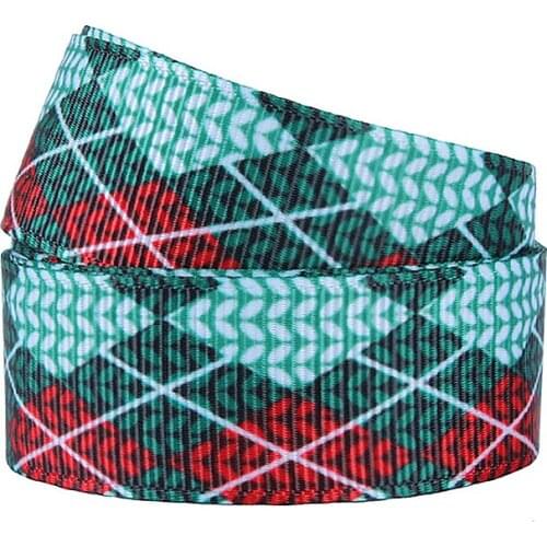 50yards/lot) Grosgrain Ribbons wholesale Christmas Aztec ribbon