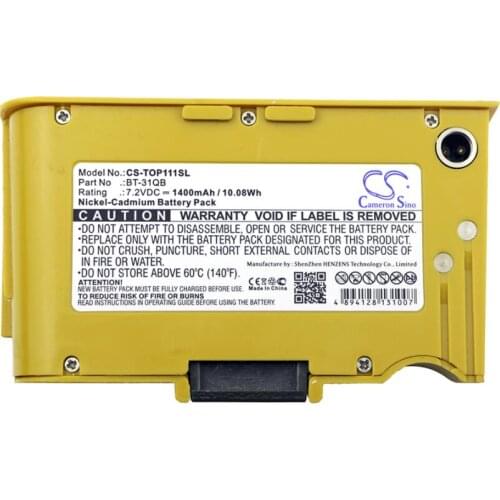 Cameron sino 1400mah battery for TOPCON 101C 111C DL-100 DL-101C DL-102C BT-31Q BT-31QB Equipment, Survey Battery