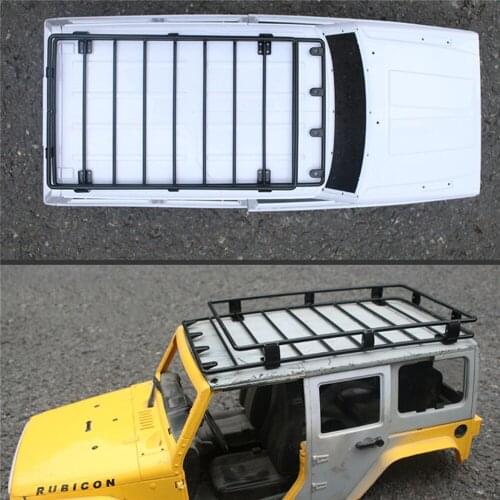Roof Rack Luggage Carrier for 1/10 Wrangler Pajero Top Storage Exterior RC Crawler Car Parts Accessories