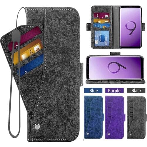 Phone Case For Samsung Galaxy S9 Glaxay S 9 Edge 9S GS9 Samsungs9 Flip Magnetic Leather Wallet Cover Card Holder
