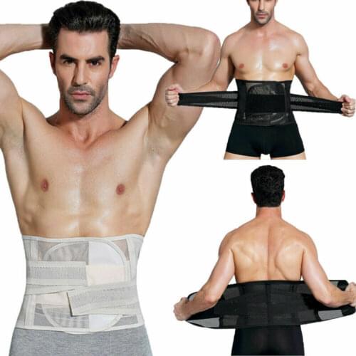 Health Body Slimming Tummy Shapewear For Men Sheath Belly Band Corset Waist Trainer Cincher Slim Body Shaper Belt Abdomen Belt
